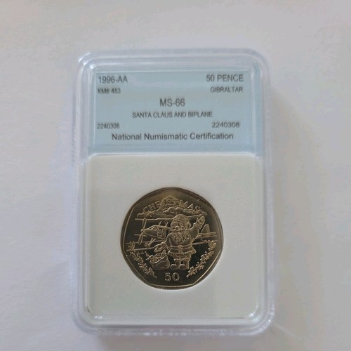Gibraltar christmas 50p 1996 - christmas,