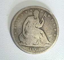 Usa rare 1861 o seated - usa!, rare!