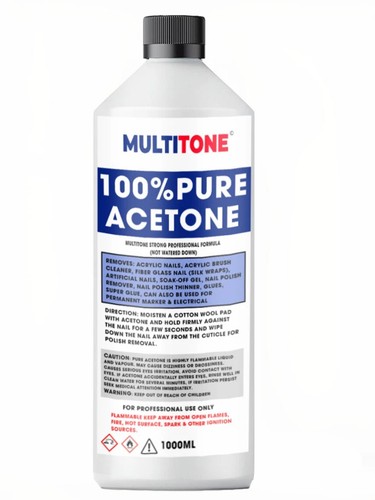 100 pure acetone dissolve - 100%,