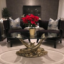 Coffee table dolphins