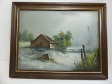 (ref288) Original Oil Painting by Dunlop 47cm x 37cm