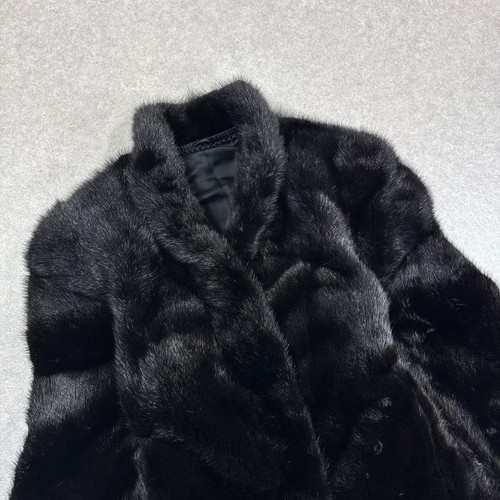 Saga mink real fur coat - mink,