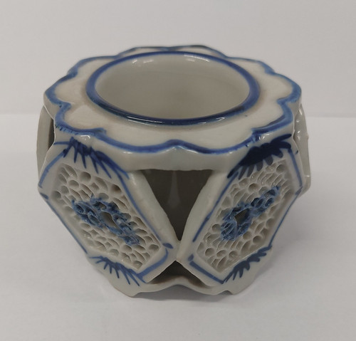 Vintage chinese blue white - vintage,