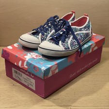 Moshulu Cuddly Toy Lace-Up Canvas Shoes size 38 UK 5 Floral