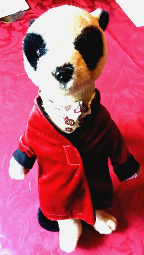 Meerkat plush toy stands - meerkat,