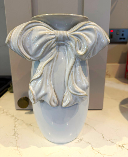 Home white ceramic - white, bow