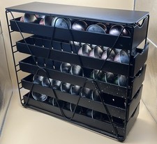 FlagShip 5-Tier Nespresso Vertuo Coffee Capsule Pod Holder, Black (100 capsules)
