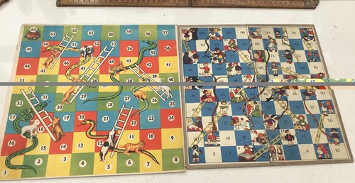 Vintage snakes ladders - &,