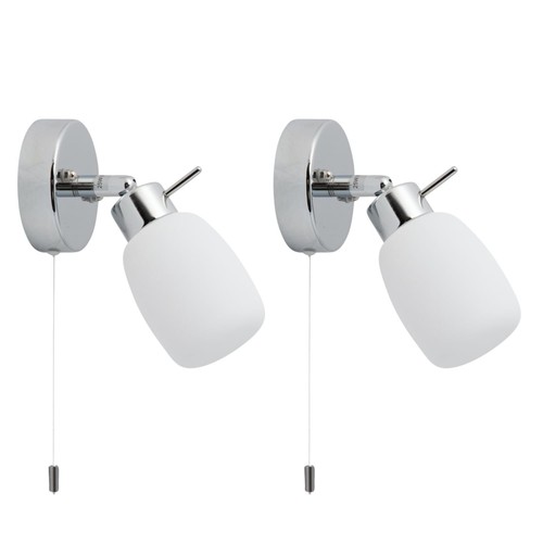 Pair modern chrome - pair,