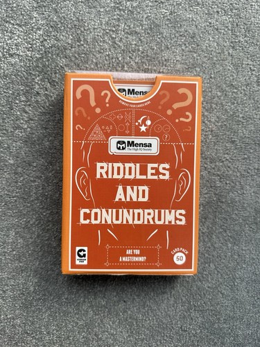 Mensa riddles and conundrums - riddles, conundrums-