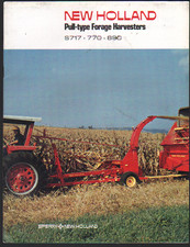 1974 New Holland S717, 770, 890 Pull-type Forage Harvesters Brochure Leaflet