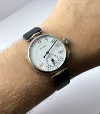 1920s Excelsior Park Rugby Timer Referee stop watch trench style wrist watch