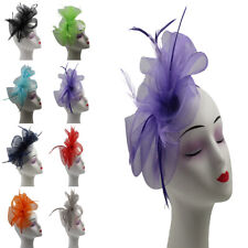Clearance Fascinator Flower Feather Bow Headband Wedding Hat Royal Ascot party