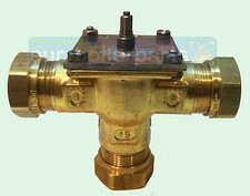 REPLACEMENT HONEYWELL V4073 22mm 3 PORT MID POSITION DIVERTER VALVE - BODY ONLY