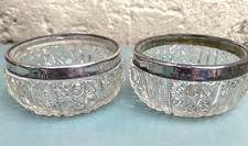 Pair of Antique Cut Glass