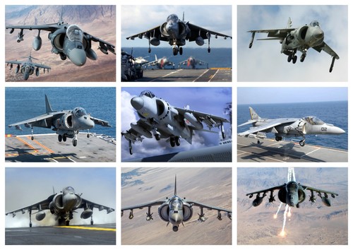 Harrier jump jet plane - jump,