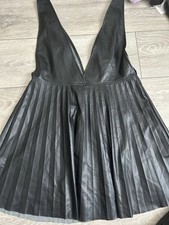 Size large black faux - uk,