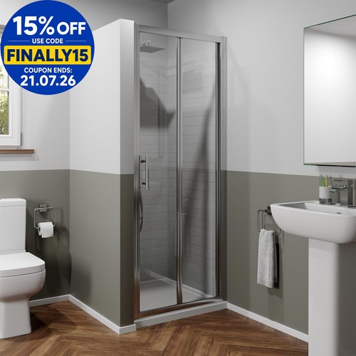 760mm bathroom fold shower - 760mm,
