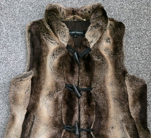 Ellen tracy faux fur gilet - faux,