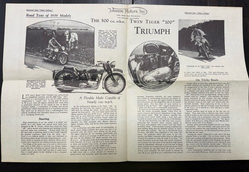 Triumph 500 tiger cub 100 - 500,