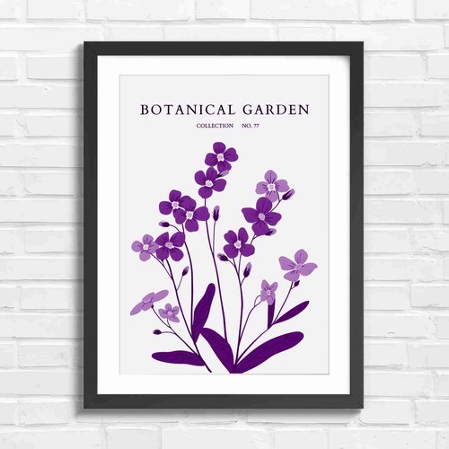 Botanical garden blue - botanical,