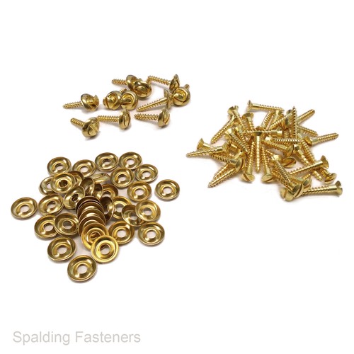 Brass raised slotted - slotted, &