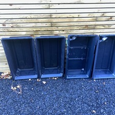 Four 700mmx400mm nutrient flow Grow Tanks 20L capacity 