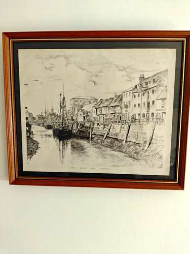 Nene quay 1854 wisbech framed - nene,