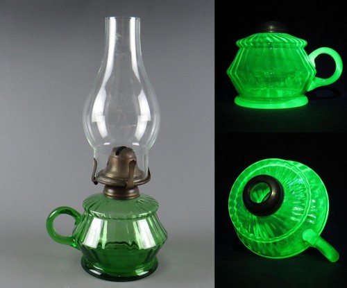 Antique optic ribbed green - ribbed,