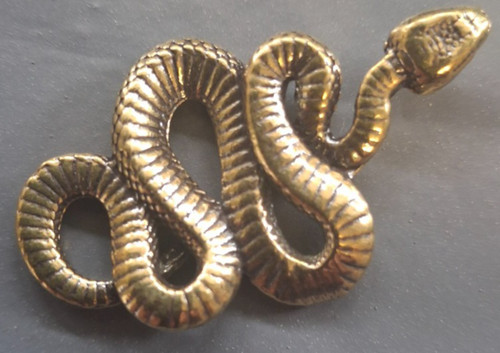 Snake figure brass - figure,