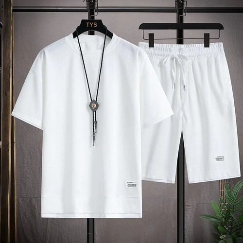 Men waffle shirt - t,