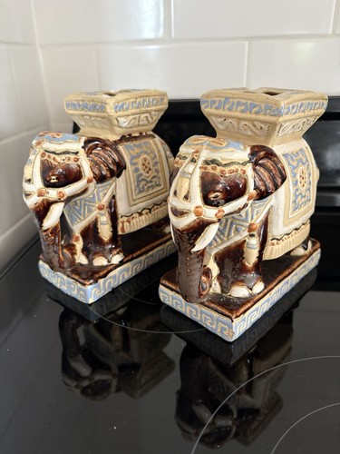 Vintage elephant figurines - vintage,