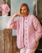 1182 ladies aran cardigan - 1182,
