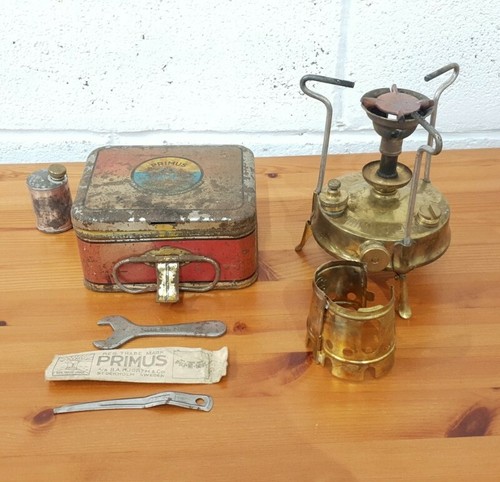 Vintage brass paraffin stove - ,