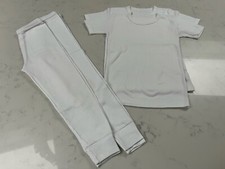 Boys Age 7-10 Approx White Base layer Bundle For Skiing Winter Sports