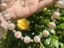Vintage Venetian White Pink