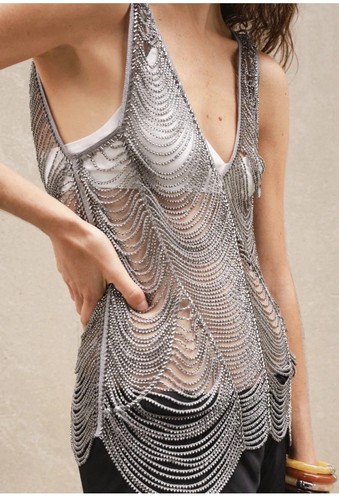 Zara collection beaded top - zw,