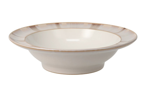 Denby truffle rimmed bowl - truffle,