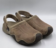 Crocs Swiftwater Leather Clogs