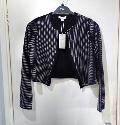 Marks spencer black sequin - black,