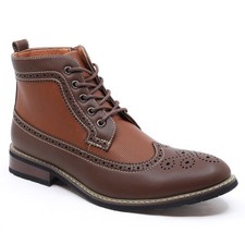 Men's Brown Two-Tone Wingtip