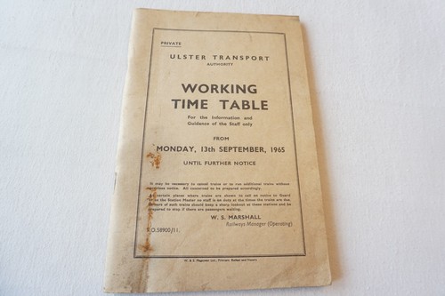 1965 ulster transport working - ulster,