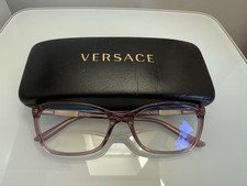 Versace 3186 Full Rim Eyeglasses Glasses Frames Eyewear Transparent Violet