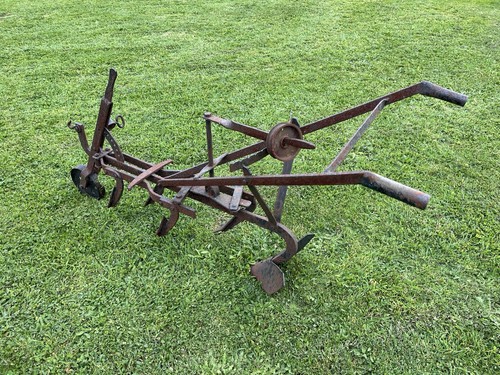 Antique horse drawn cultivator - antique,