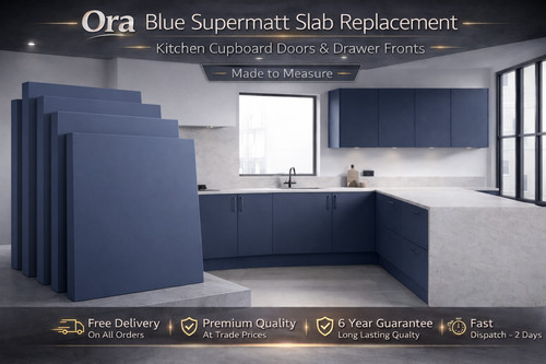Blue matt slab - matt, replacement