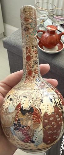 Antique japanese satsuma bud - antique,
