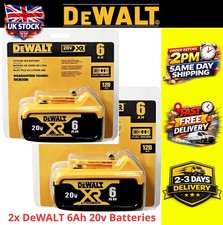 2 x Dewalt 18V-20V 6Ah XR