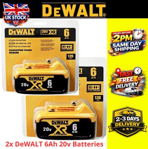 Twin pack dewalt 18v 20v - twin, 6ah