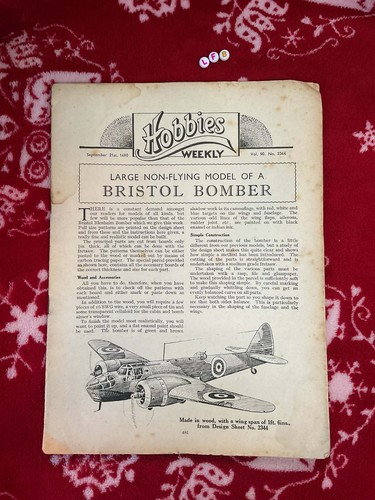 Antique 1940 hobbies weekly - hobbies,