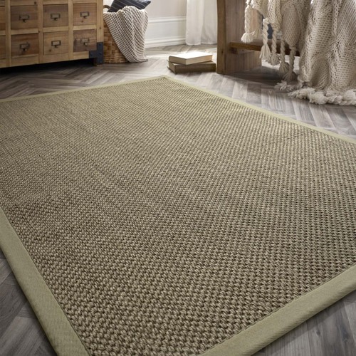 Bordered jute hallway runner - hallway,
